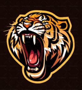 Brüllender Tiger